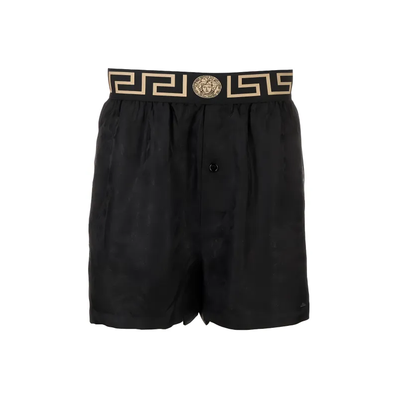 VERSACE Logo Waistband Shorts-0