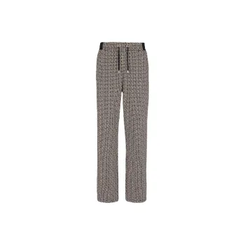 BALMAIN Casual Monogram Jacquard Trousers
