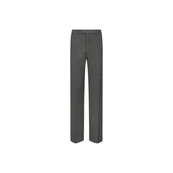 DIOR Pleat Detailed Straight Leg Trousers