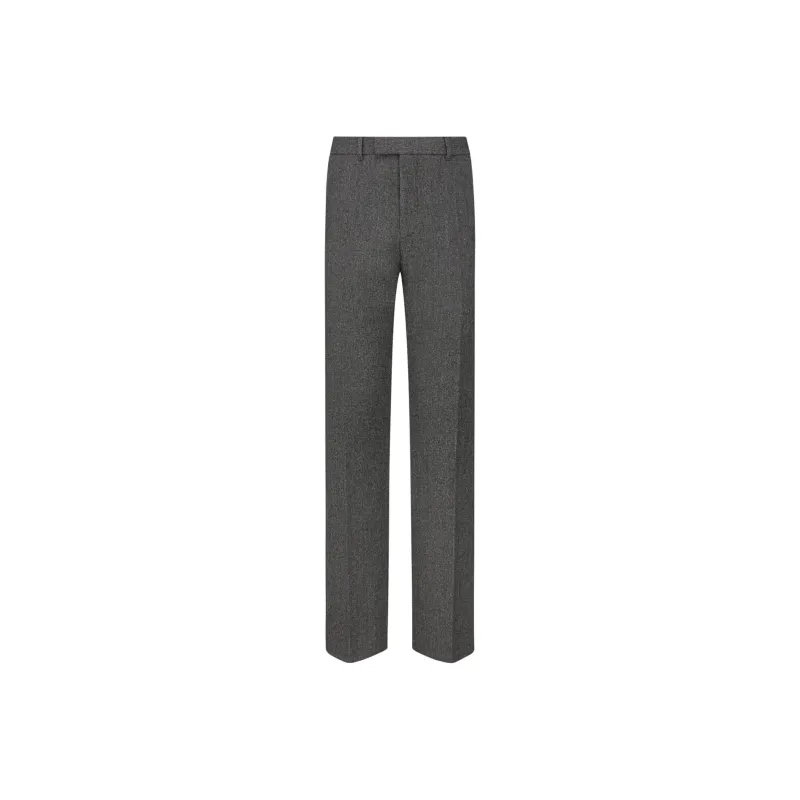 DIOR Pleat Detailed Straight Leg Trousers-0