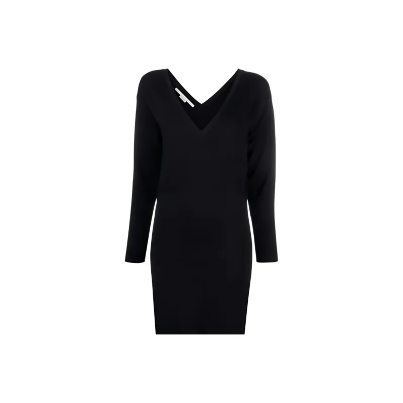 Stella McCartney Long Sleeved V Neck Knitted Dress-4