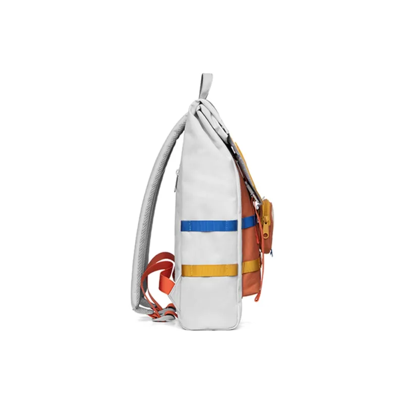 MR.ACE HOMME Polyester Backpack Regular Women's Orange/White-3