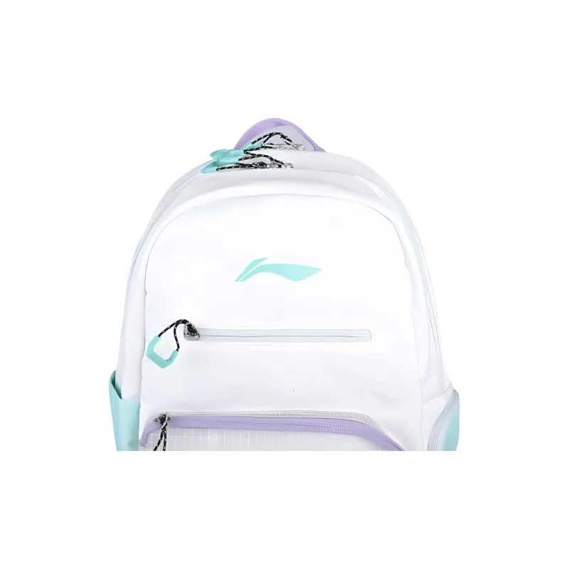 LiNing Badminton Racket Bags Backpack White Unisex-4