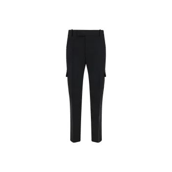 Alexander McQueen Belt Looped Tapered Leg Trousers