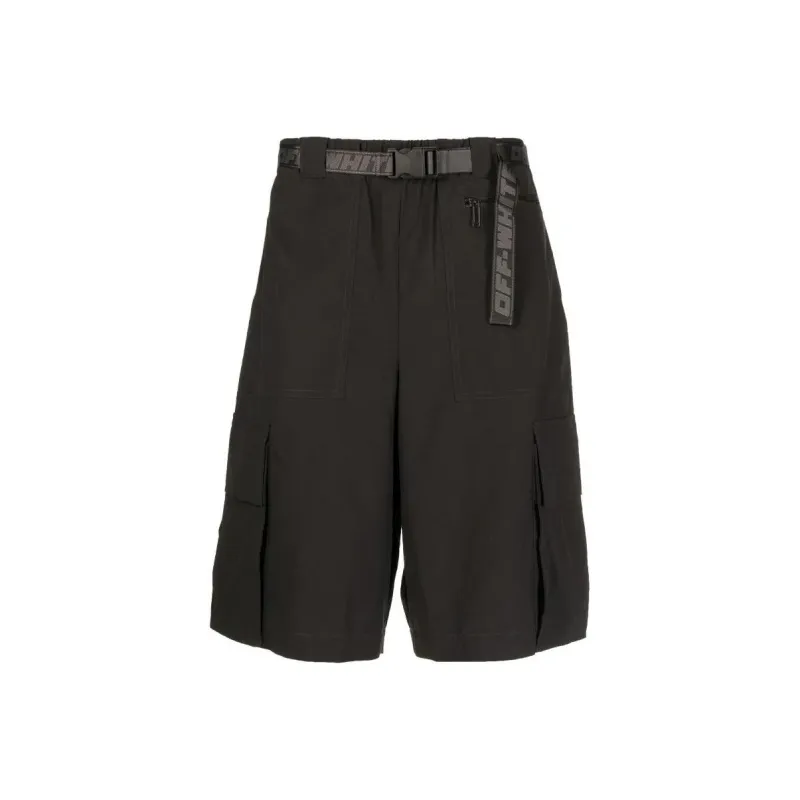 OFF WHITE Industrial Belt Cargo Shorts-0