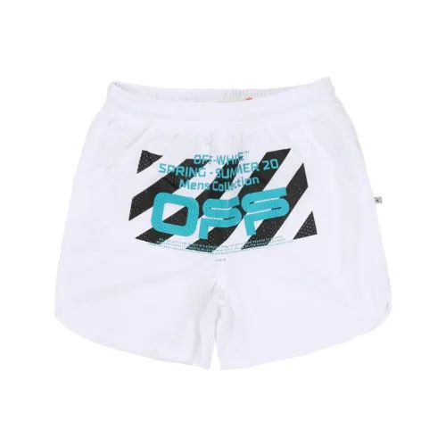 OFF WHITE Wavy Line Mesh Shorts