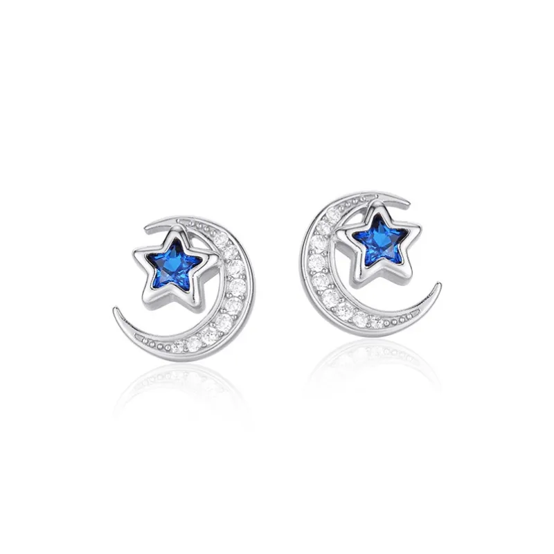 OGDAID S925 Silver Stud Earrings Women's-4