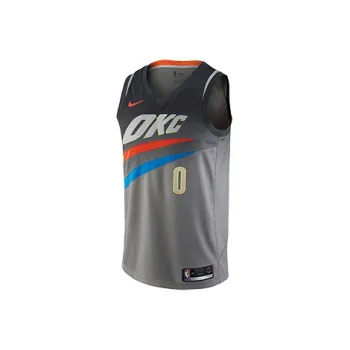 Nike Nike X NBA Russell Westbrook City Edition Swingman Jersey Basketball Jerseys Men's Dark Steel Gray