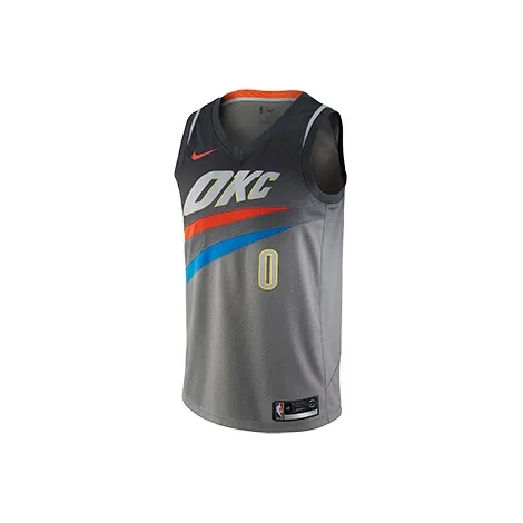 nike clothes nike clothes X NBA Russell Westbrook City Edition Swingman Jersey Basketball Jerseys Men's Dark Steel Gray