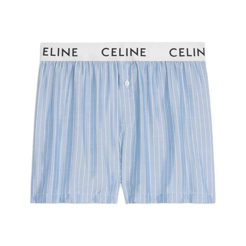 CELINE Boxers In Striped Silk-0