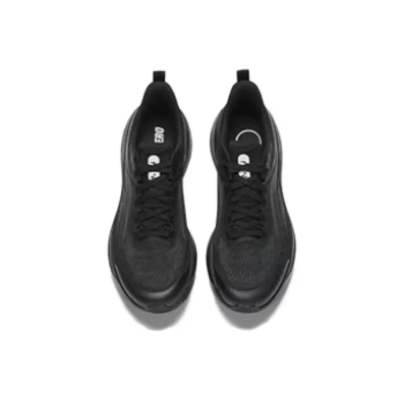 Anta Hydrogen Run Anti Slip Wear Resistant Low Top Casual Running Shoes Men's Black-3