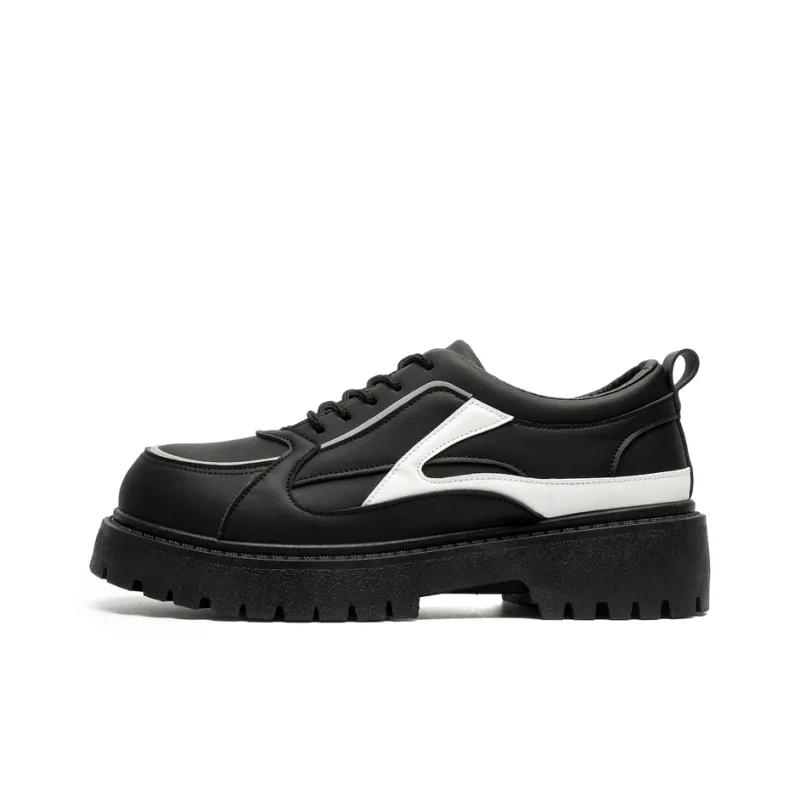 Gai Renpu Breathable Lightweight Height Increasing Low Top Casual Shoes Men's Black-0