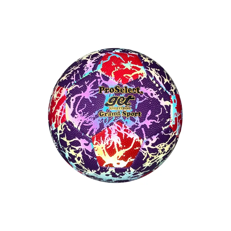 ProSelect Size 5 Ball Soccer PU Machine Stitched Soccer Ball Unisex Fuchsia-2
