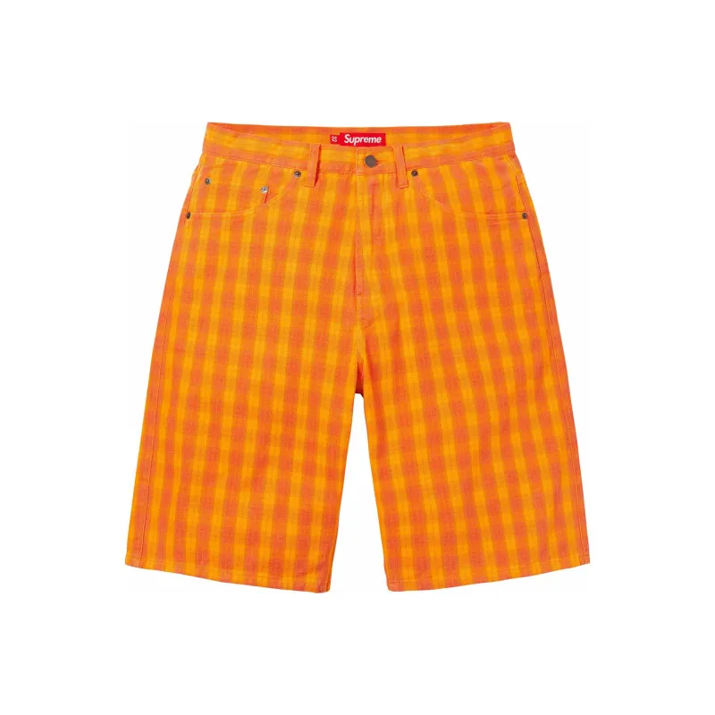 Supreme Plaid Baggy Short-2