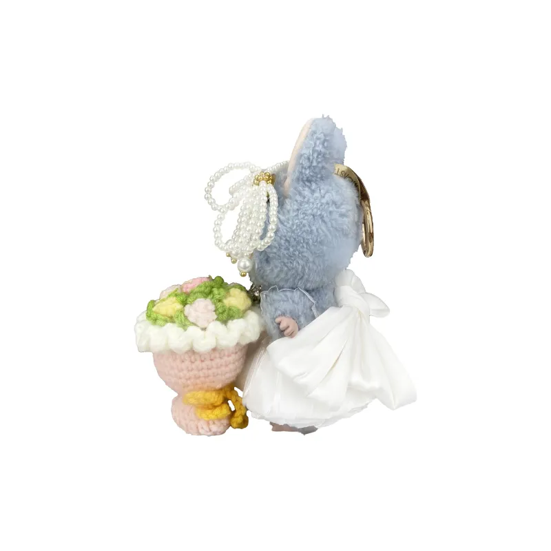 [Modified Doll] POP MART Labubu THE MONSTERS Heartbeat Macaron Collection Pure White Bridal, Cute Hang Tag Box 17cm-16