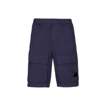 C.P.Company Logo Patch High Waist Cargo Shorts