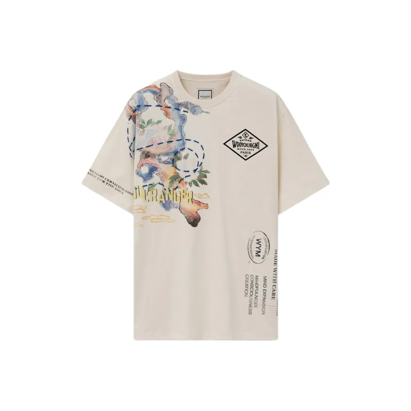 WOOYOUNGMI T Shirts Men Ivory-0
