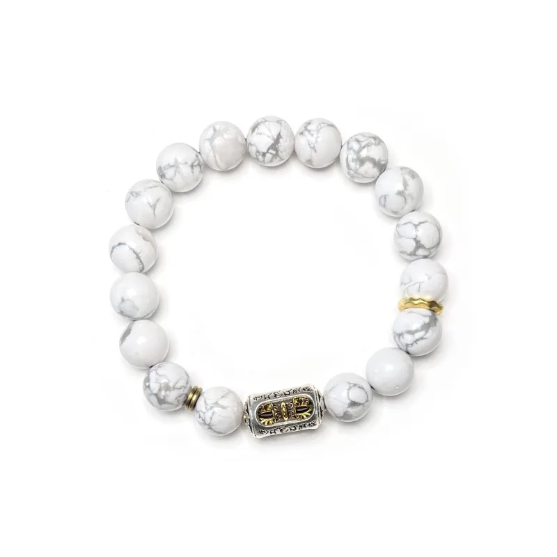 CUIJING White Turquoise Bracelets Unisex-3