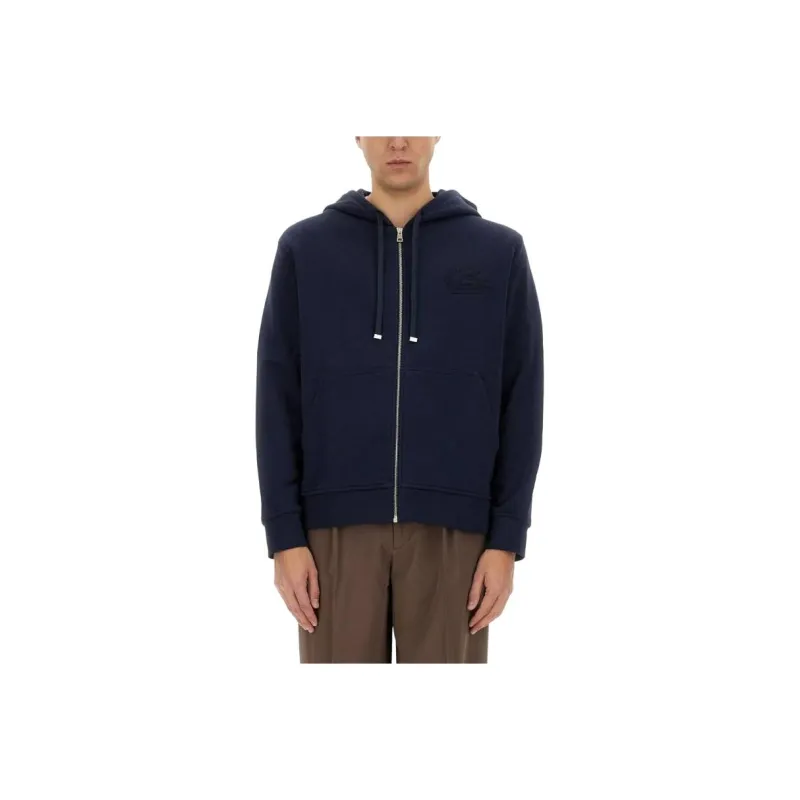 ETRO Pegaso Embroidered Zipped Hoodie-0