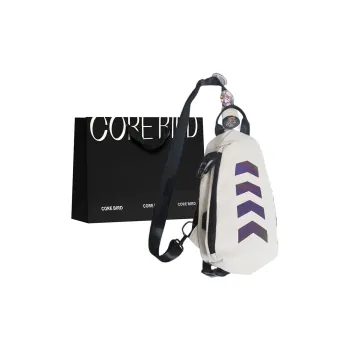 CORE BIRD Nylon Sling Bag Regular Unisex Black/White
