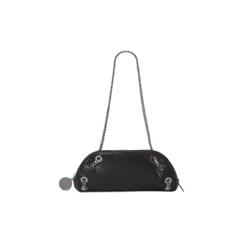 Stella McCartney Falabella Polyester Bowling Bag, Shoulder Bag Women's Black