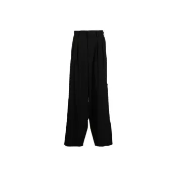 Yohji Yamamoto Tapered leg Pleat detail Trousers