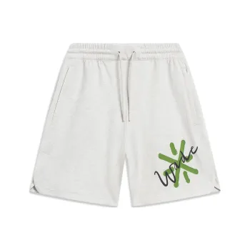 LiNing Wade Collection Casual Shorts Unisex Heather Gray Tile Gray