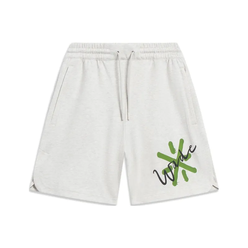 LiNing Wade Collection Casual Shorts Unisex Heather Gray Tile Gray-0