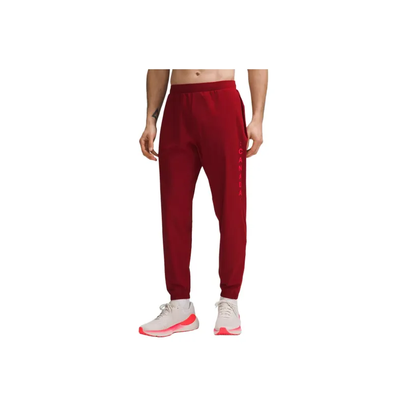 Lululemon Team Canada Casual Pants Men's Sports Red-0