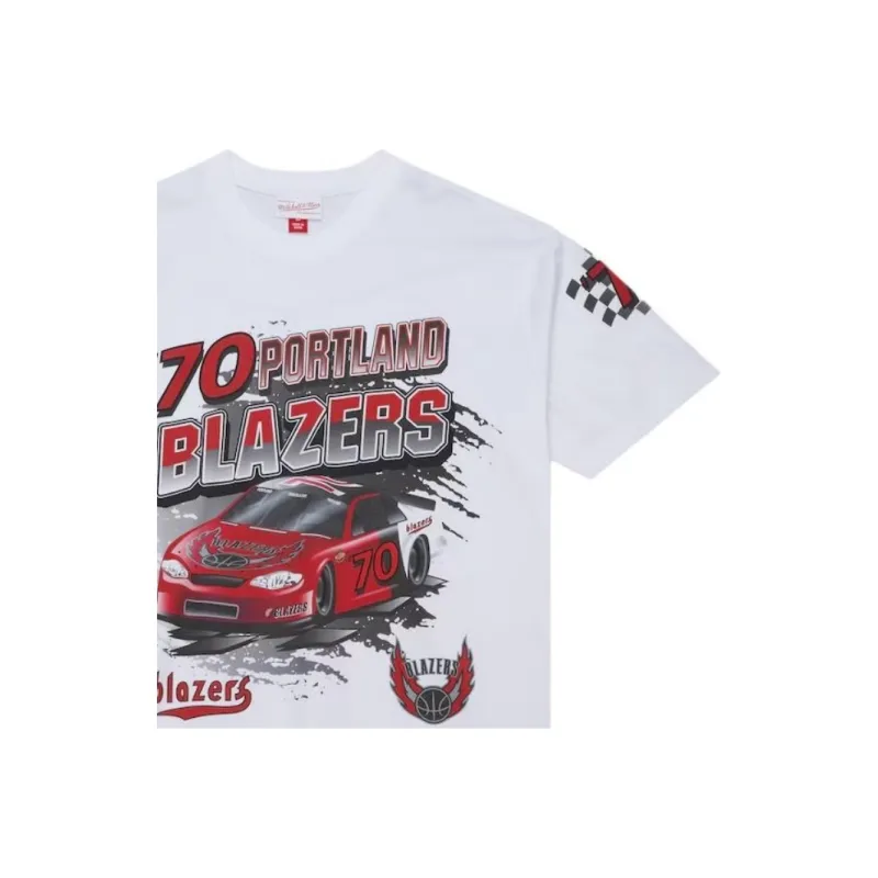 Mitchell & Ness x NBA Portland Trail Blazers T Shirt Men's White-2