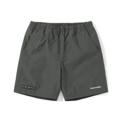 Thisisneverthat x Grateful Dead SS24 Casual Shorts Unisex Dark Green