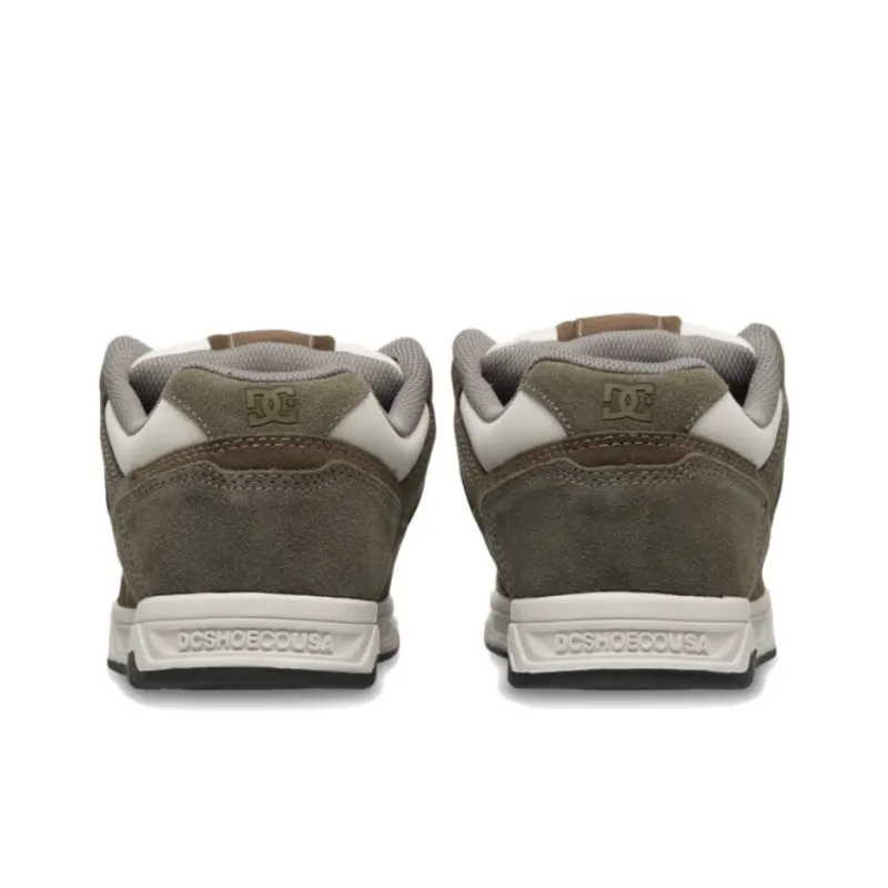 DC Shoes Stag Breathable Low Top Skateboard Shoes Unisex Olive-5