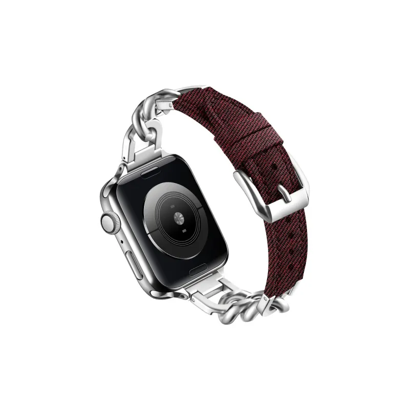 ZHENGGUANG Watch Band Apple Compatibility Artificial Leather Material-23