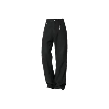 Colorful Creations Jeans Unisex Black Thigh Slimming