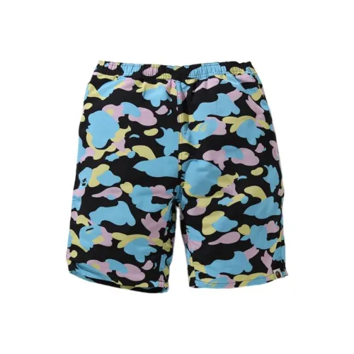 A BATHING APE New Multi Camo Track Shorts