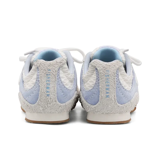 Cat&Sofa Cushioning, Slip Resistant, And Breathable Low Top Casual Shoes Unisex White Blue-4