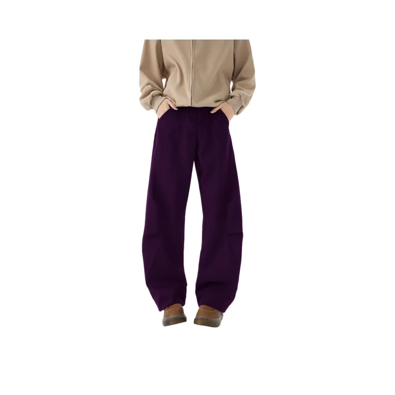 YATSI Casual Pants Unisex Dark Purple-15