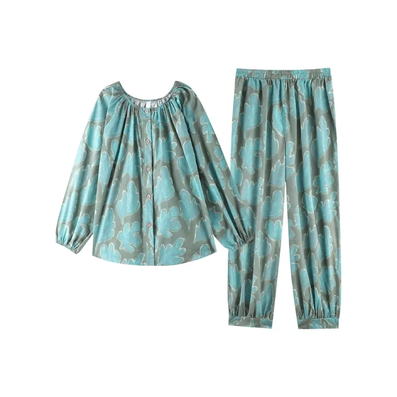 ZumashL Pajama Set Women's Children's Art Collection-0