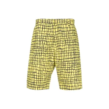 MOSCHINO Warped Grid Shorts