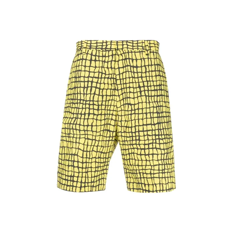MOSCHINO Warped Grid Shorts-0