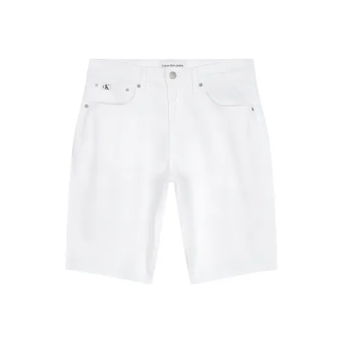 CALVIN KLEIN Denim Shorts Men's White