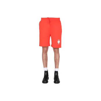 Helmut Lang Logo Printed Lifeguard Shorts