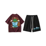 Clothing Sets (Burgundy Top+Black Pants)