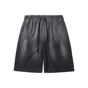 WAYNEXZAVIER Gradient Washable Denim Shorts Men's
