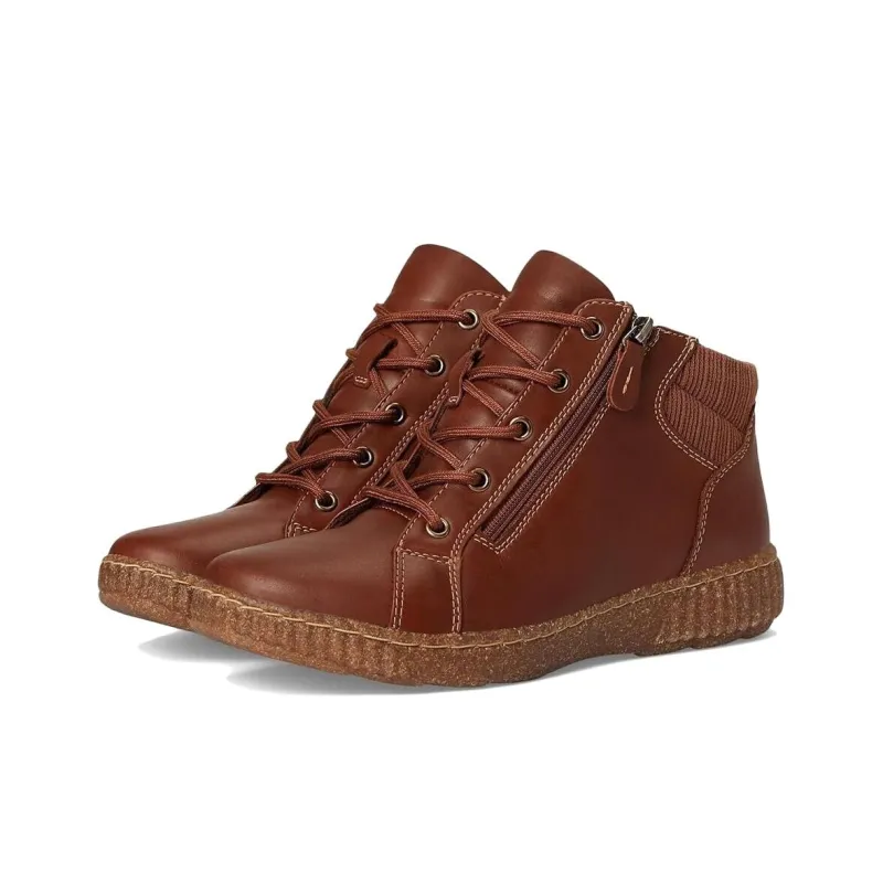 Clarks Caroline Park Tan Combi Ankle Boots Women's Brown-3