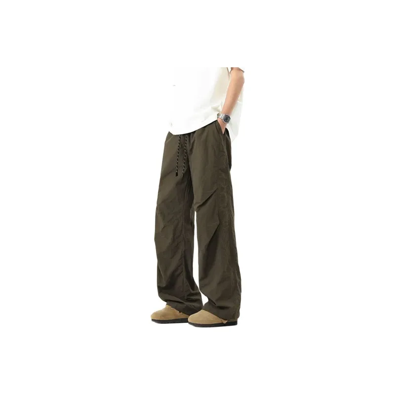 GROW DATE Casual Pants Unisex Apricot-10