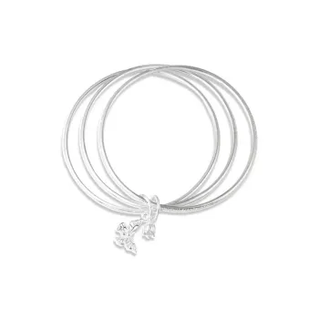 Qing Yi 999 Fine Silver Sterling Silver Bracelets Women's