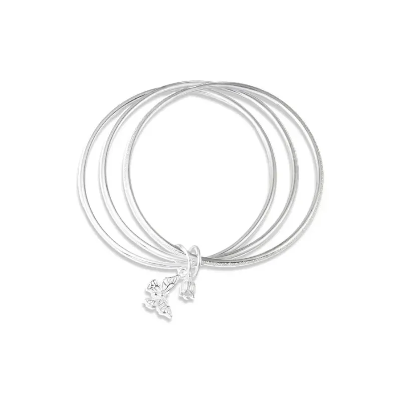 Qing Yi 999 Fine Silver Sterling Silver Bracelets Women's-0