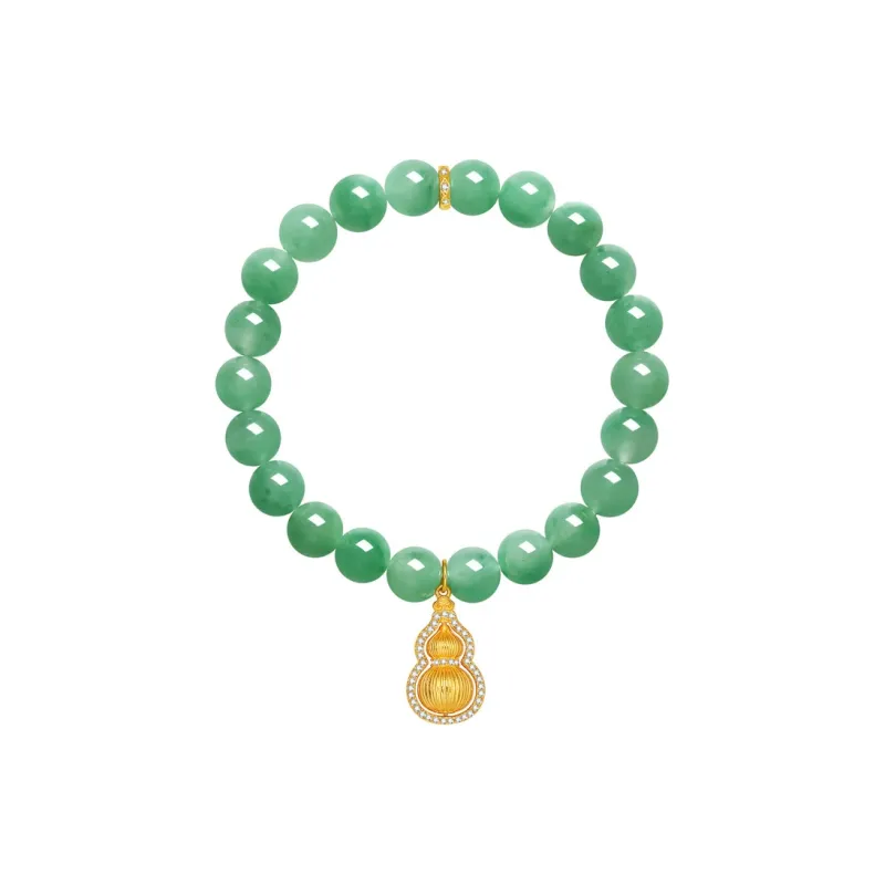 LIU GUI FU JEWELRY Natural African Emerald Bracelets Women's-2
