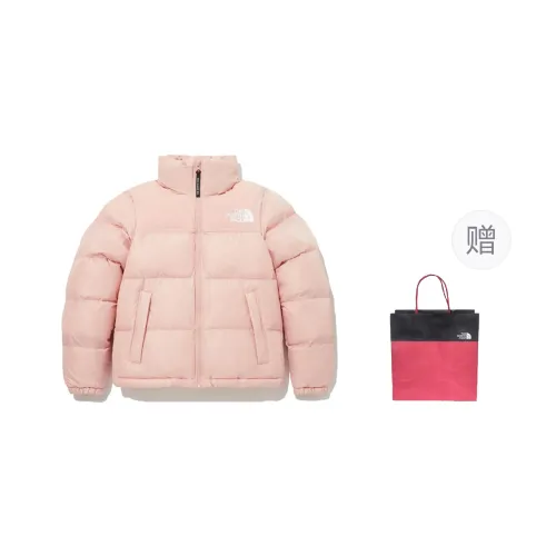 THE NORTH FACE Nuptse Puffer Jacket Unisex Pink Shopping Bag Included